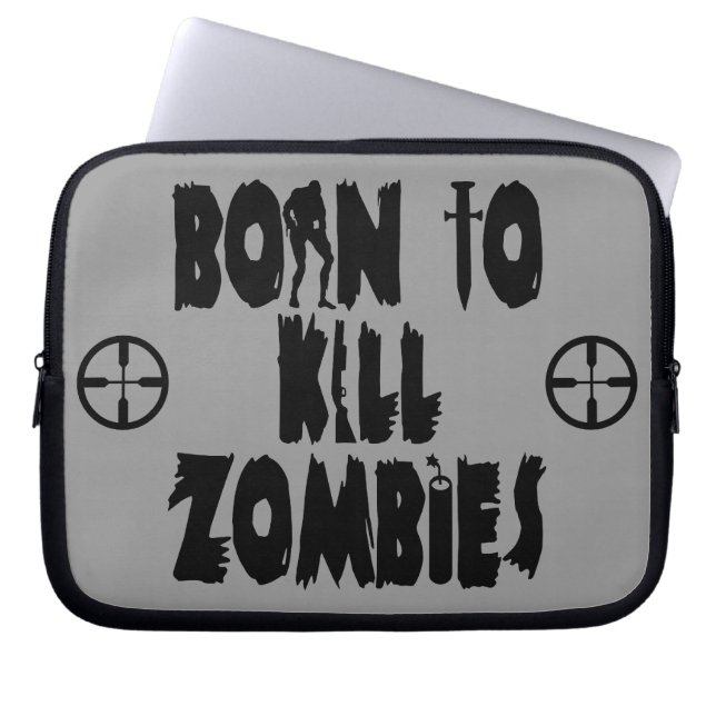 Funda Para Portátil Llevado matar a zombis (Frente)