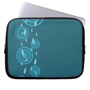 Funda Para Portátil Lluvia azul