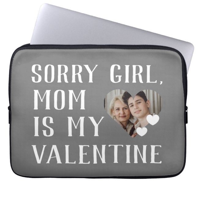 Funda Para Portátil Lo siento Chicas Mamá es mi familia San Valentín s (Frente)