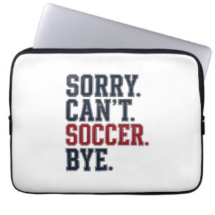 Funda Para Portátil Lo siento No Puedo Fútbol Adiós Vintage