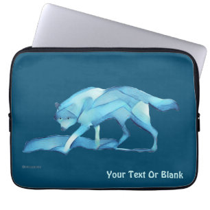 Funda Para Portátil Lobo azul