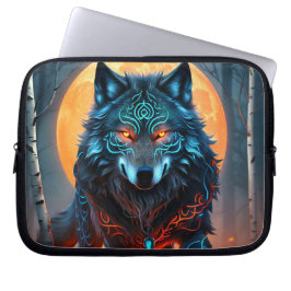 Funda Para Portátil Lobo azul celta