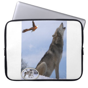Funda Para Portátil Lobo de manga para portátiles