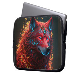 Funda Para Portátil Lobo rojo celta