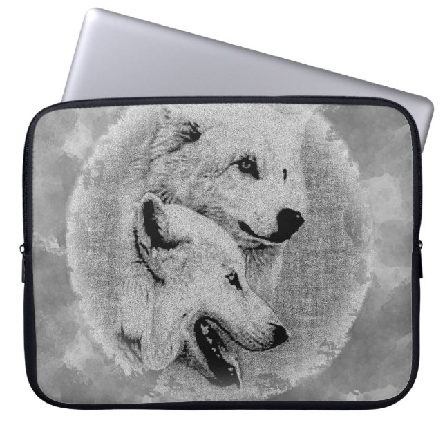 Funda Para Portátil Lobos (Frente)