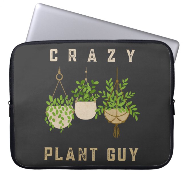 Funda Para Portátil Loco tipo de planta, abanderado amante (Frente)