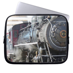 Funda Para Portátil Locomotora vintage de vapor