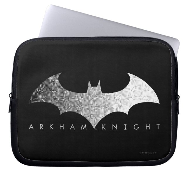 Funda Para Portátil Logo de Batman Arkham Knight Pixel (Frente)