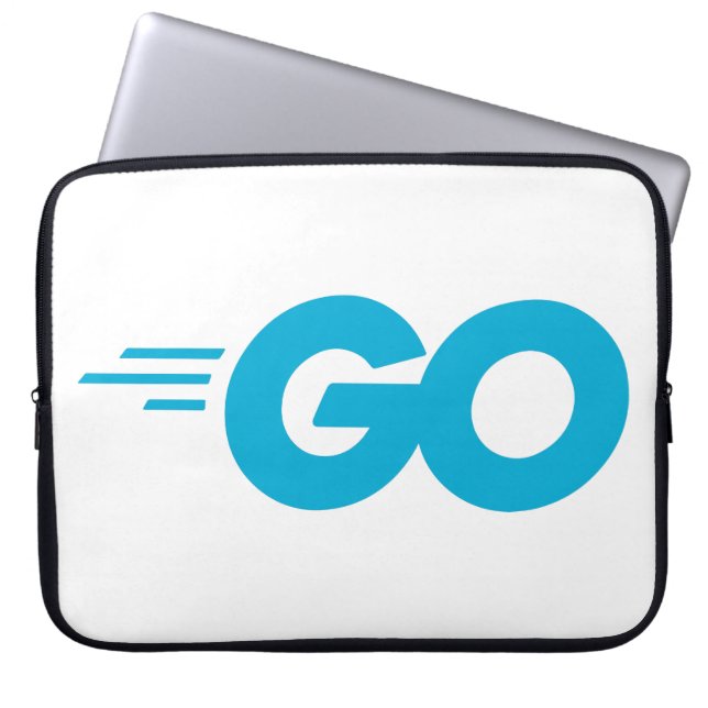 Funda Para Portátil Logo de Golang (Lenguaje de programación Go) (Frente)