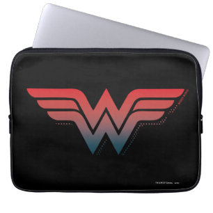Funda Para Portátil Logo de gradiente rojo de mujer maravilla
