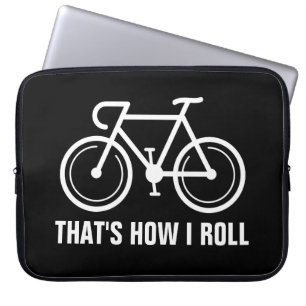 Funda Para Portátil Logo de la bicicleta divertida personalizada Neopr