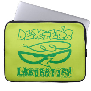 Funda Para Portátil Logo de la cara de laboratorio de Dexter