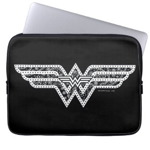 Funda Para Portátil Logo De Wonder Woman Paisley