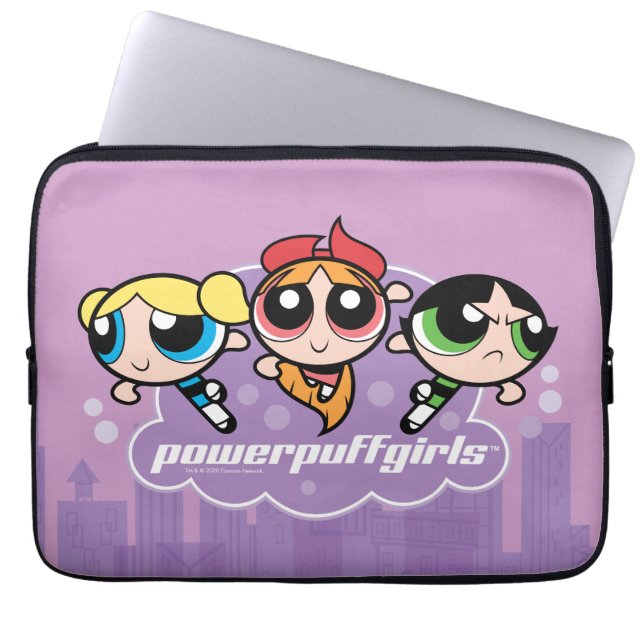 Funda Para Portátil Logo del equipo de Chicas Powerpuff (Frente)