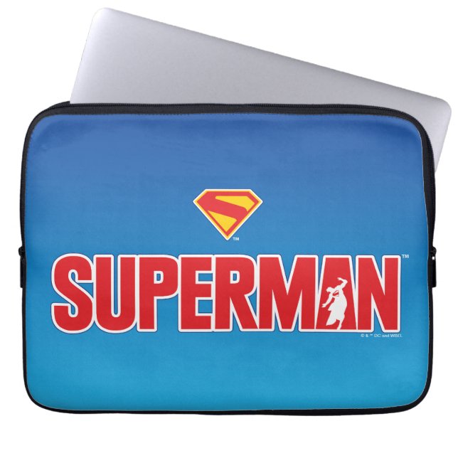 Funda Para Portátil Logo en negrita de Superman clásico (Frente)