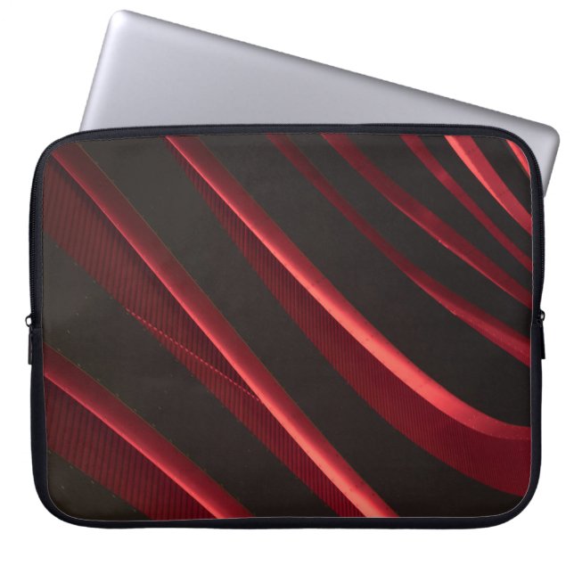 Funda Para Portátil Logo rojo y negro (Frente)