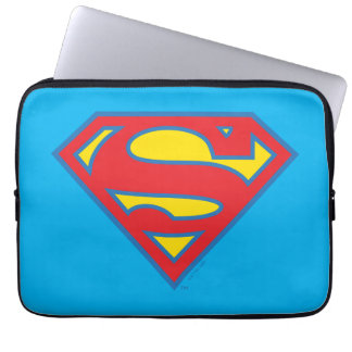 Funda Para Portátil Logo superchica clásica con contorno azul