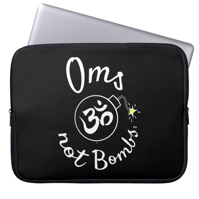 Funda Para Portátil Logotipo de bomba Oms Not Bombs™ (Frente)
