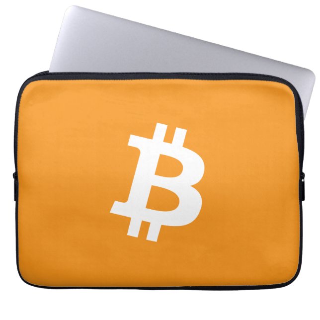 Funda Para Portátil Logotipo de criptografía de Bitcoin (Frente)