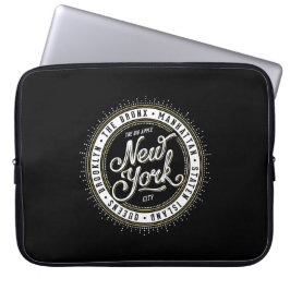 Funda Para Portátil Logotipo de Guay en blanco y negro Nueva York