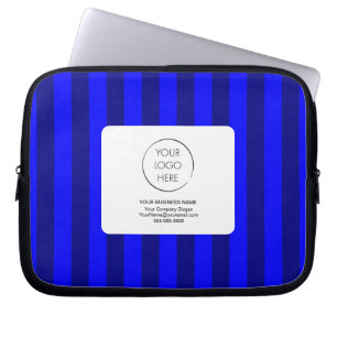 Funda Para Portátil Logotipo de Marca con Franja Azul Promocional Empr