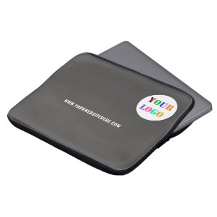 Funda Para Portátil Logotipo de negocio personalizado Mensajes de text