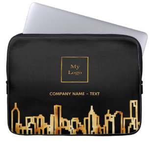 Funda Para Portátil Logotipo de propiedad inmobiliaria en el horizonte