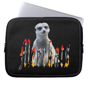 Funda Para Portátil Logotipo Meerkat Y Meerkat,