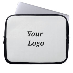 Funda Para Portátil Logotipo personalizado simple minimalista elegante