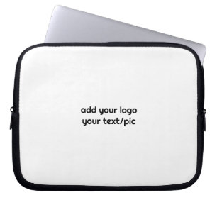 Funda Para Portátil Logotipo personalizado simple minimalista elegante