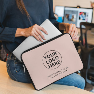 Funda Para Portátil Logotipo profesional para empresas y texto limpio