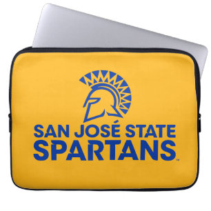 Funda Para Portátil Logotipo Wordmark de Spartans del estado de San