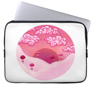 Funda Para Portátil Lollipops y bonito nubes ilustracion