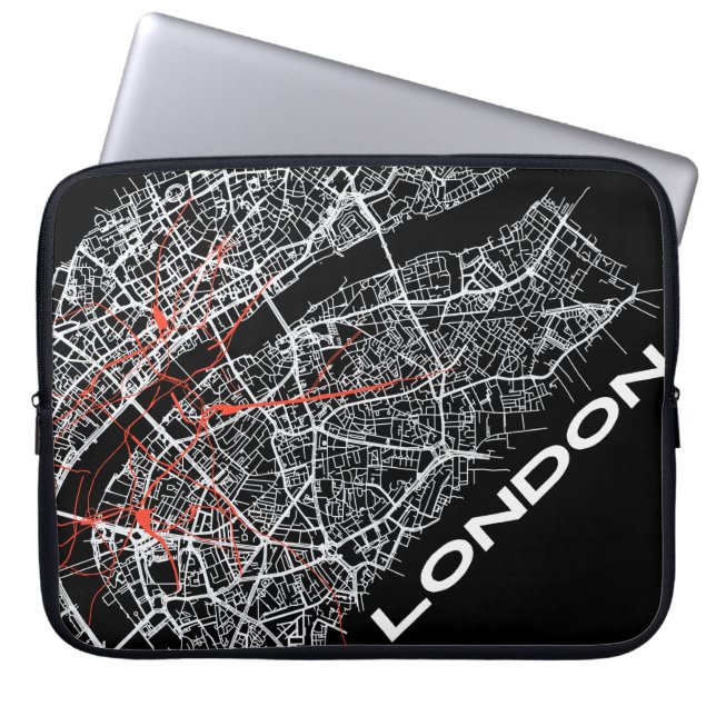 Funda Para Portátil London mapped laptop bags (Frente)
