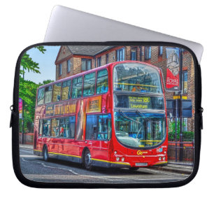 Funda Para Portátil Londres a Lewisham Red Double-Decker Bus Reino Uni