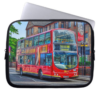 Funda Para Portátil Londres a Lewisham Red Double-Decker Bus Reino Uni