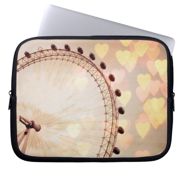 Funda Para Portátil Londres el | Big Ben Nightime filtrado fotografía (Frente)
