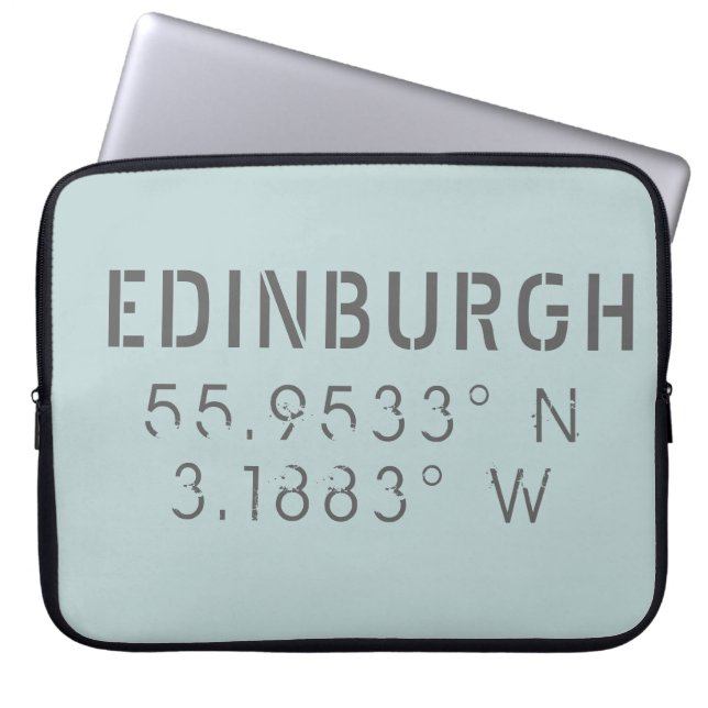 Funda Para Portátil Longitud de Edinburgh Latitude (Frente)