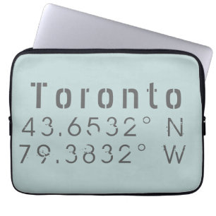 Funda Para Portátil Longitud del Toronto Latitude