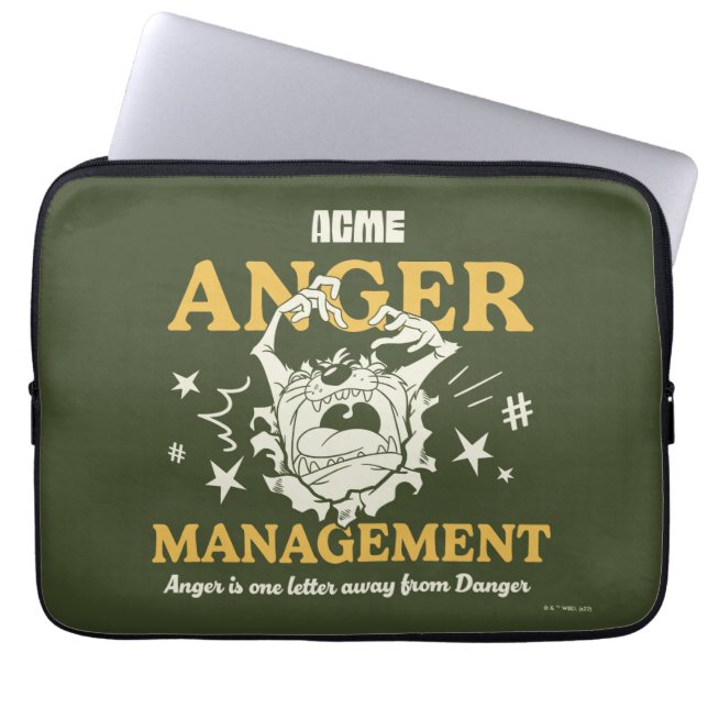 Funda Para Portátil LOONEY TUNES™ |TAZ™ ACME Anger Management (Frente)