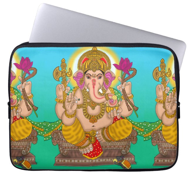 Funda Para Portátil Lord Ganesha Laptop Cover (Frente)