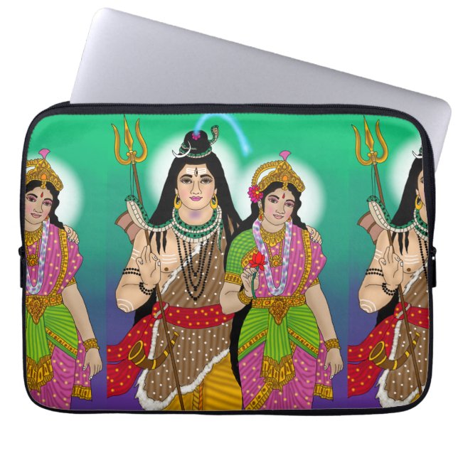 Funda Para Portátil Lord Shiv-Parvati Laptop Cover (Frente)