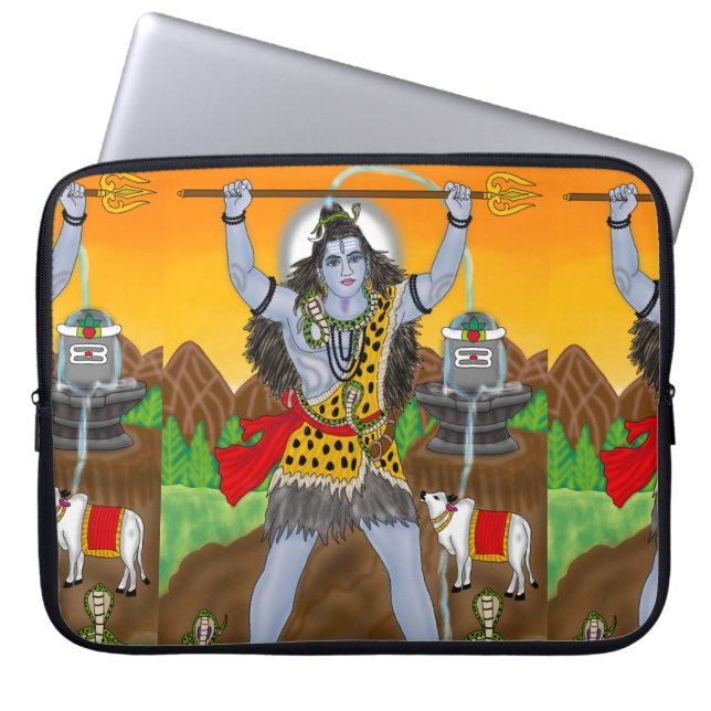 Funda Para Portátil Lord Shiva Laptop Cover (Frente)