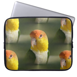 Funda Para Portátil Loro hinchado blanco lindo del caique