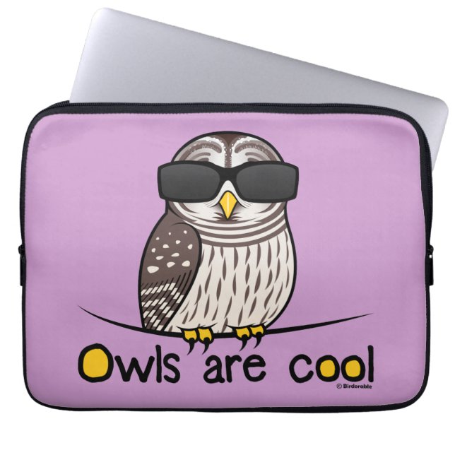 Funda Para Portátil Los búhos son frescos (Frente)