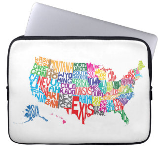 Funda Para Portátil Los Estados Unidos en nombres