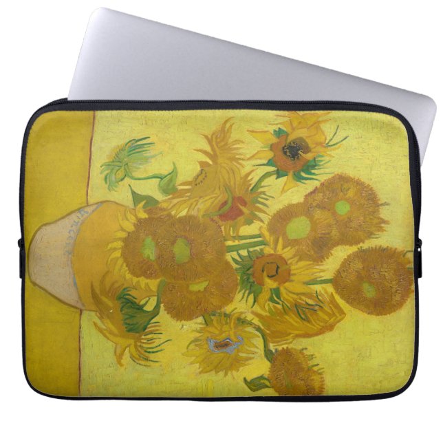 Funda Para Portátil Los girasoles de Van Gogh (Frente)