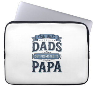 Funda Para Portátil Los mejores papás son ascendidos a diseño de camis