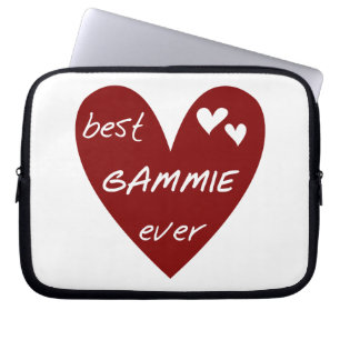 Funda Para Portátil Los mejores regalos gammie del corazón rojo