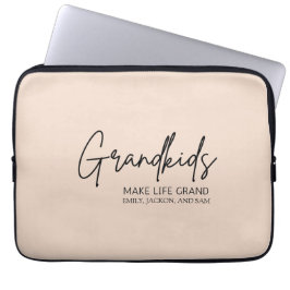 Funda Para Portátil Los nietos manuscritos hacen la vida grandiosa